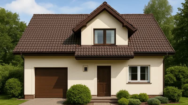 Brązowa dachówka jaka elewacja – idealne kolory, które zachwycą